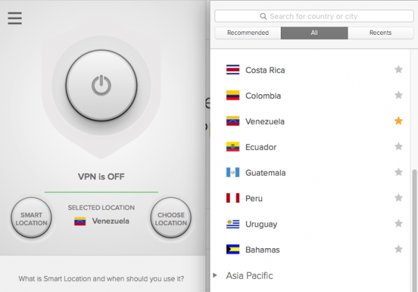 Як підключитися до сервера VPN у Венесуелі
