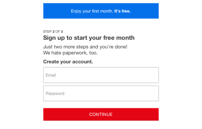 Netflix Gửi email của bạn