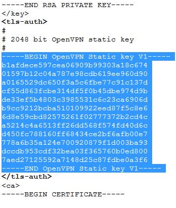 Linksys Router - TLS Kimlik Doğrulama Anahtarı