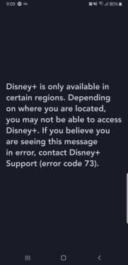 Disney + Error sa Android