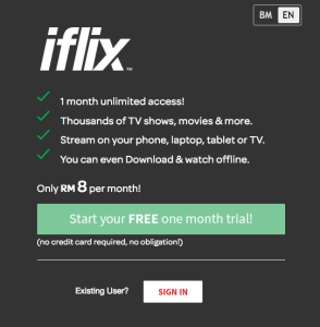 Tạo tài khoản iFlix miễn phí bên ngoài Malaysia bằng VPN hoặc proxy DNS thông minh